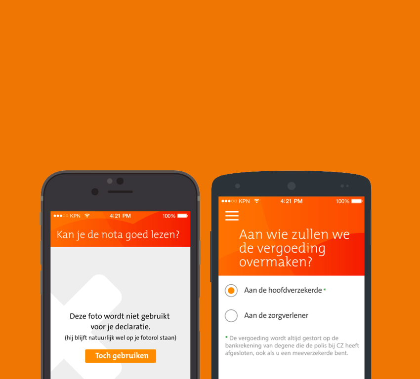 Declaratie app - CZ Zorgverzekeringen